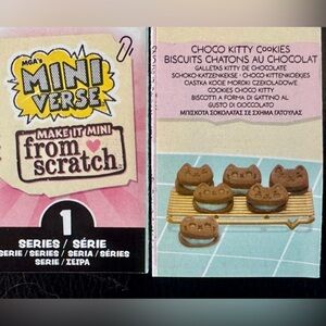 Choco kitty cat cookies sandwich Miniverse make it mini from scratch series 1